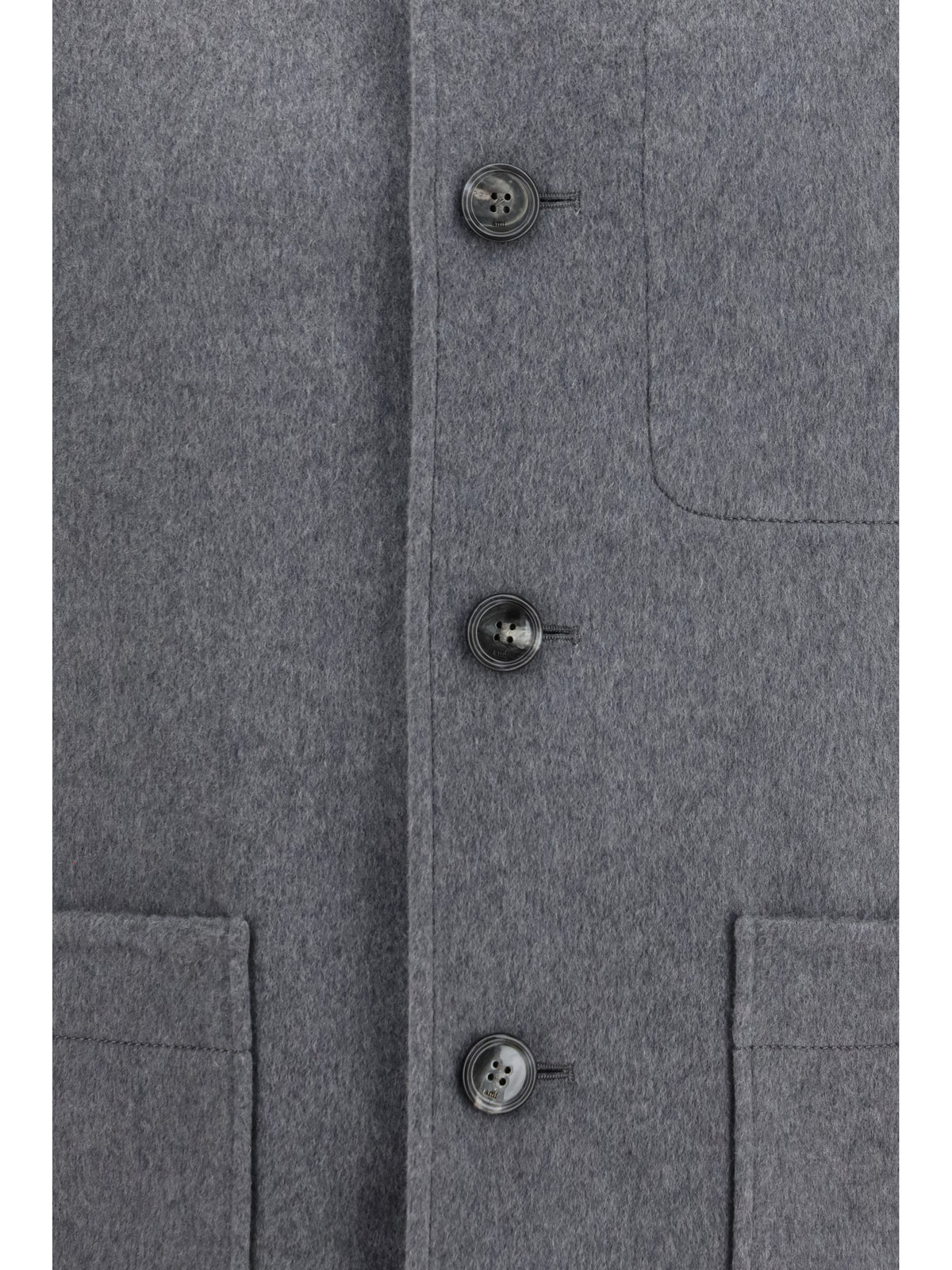 Ami Paris Men Wool And Cashmere Boule Jacket