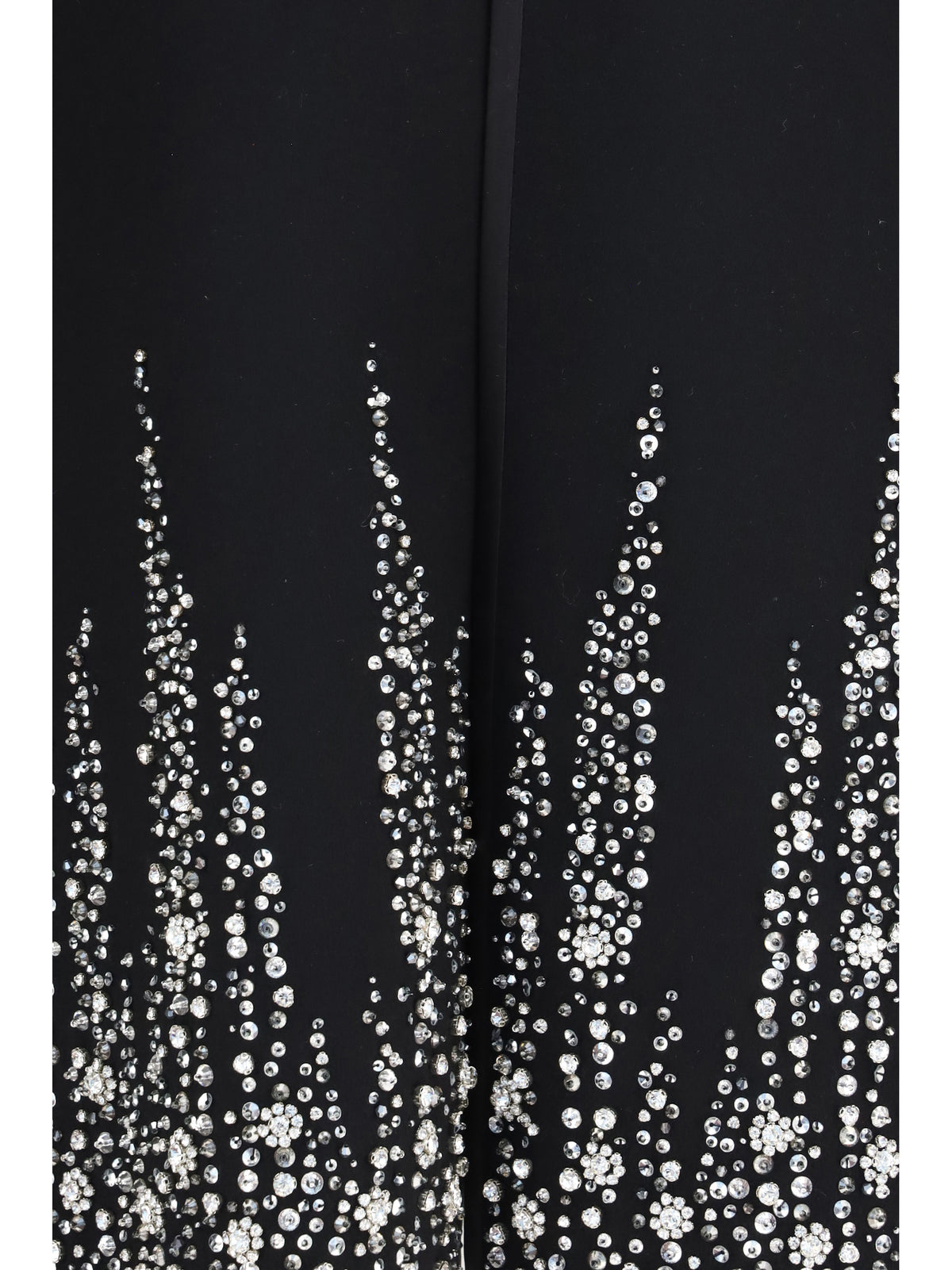 Valentino Women Compact Drap Cape With Degradé Rhinestone Embroidery