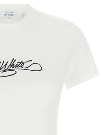 Off-White Women Logo Embroidery T-Shirt