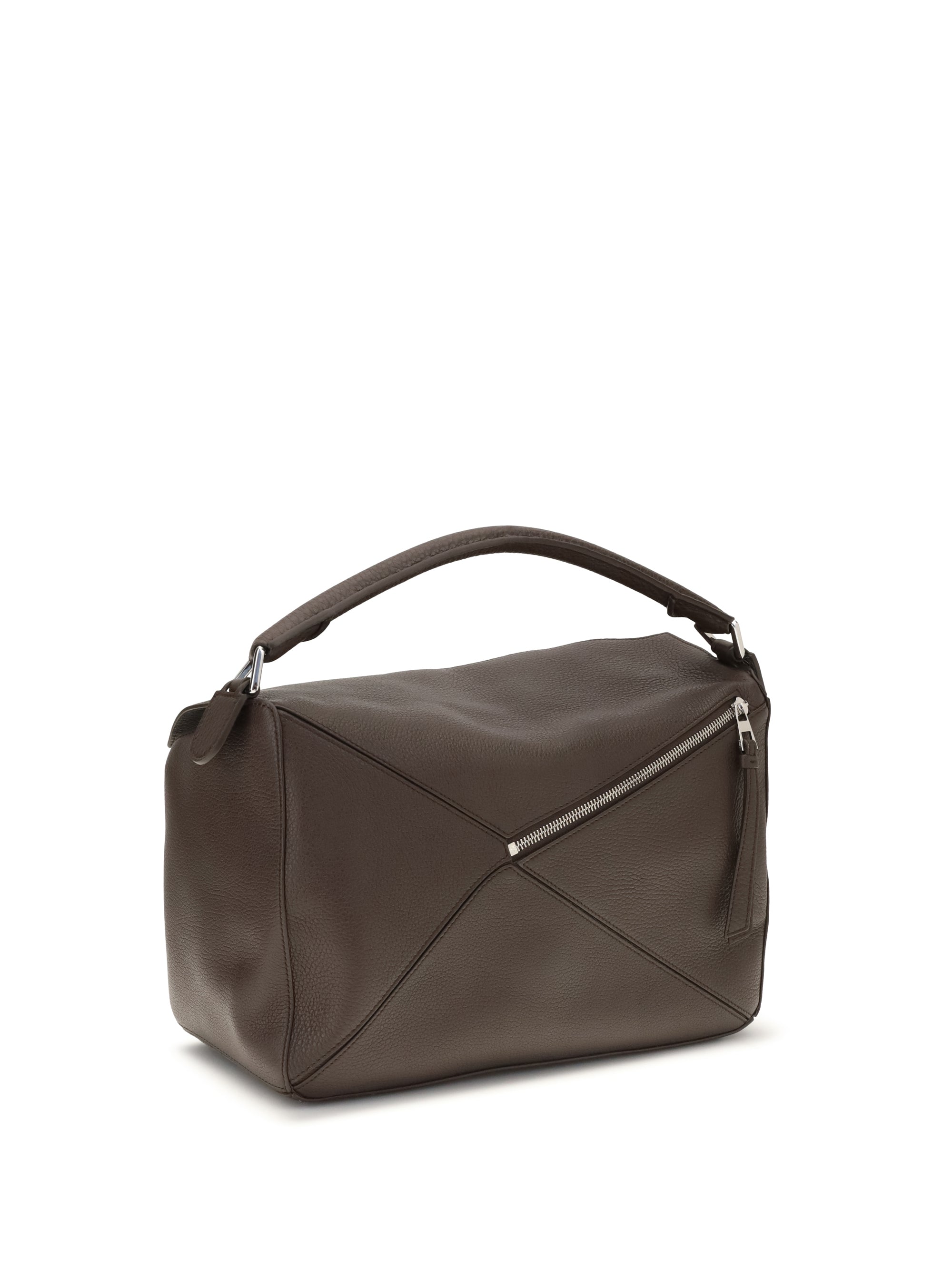 Loewe Men Large Puzzle Bag In Garnet Calfskin