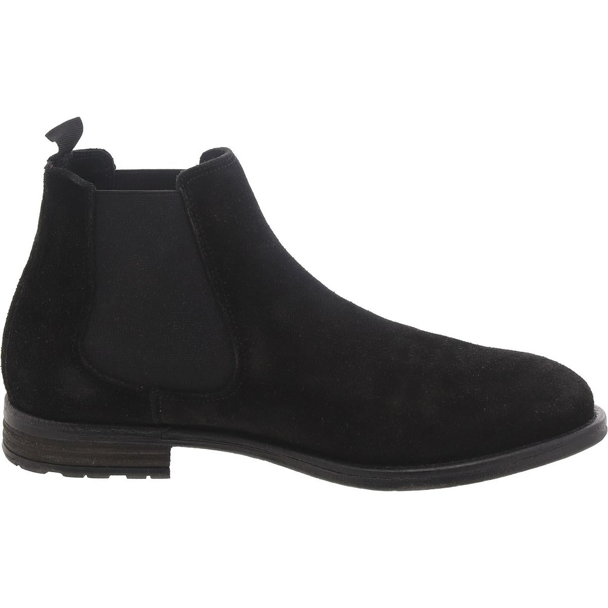 Mens Suede Pull On Chelsea Boots