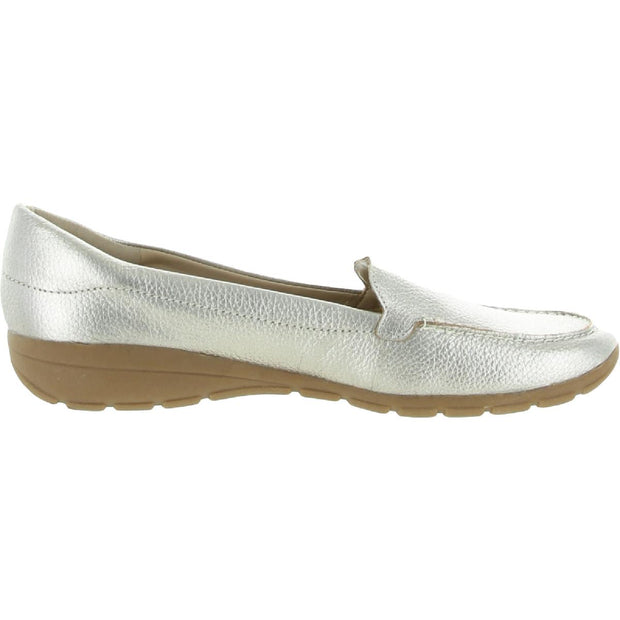 Abide 8 Womens Leather Slip On Loafers