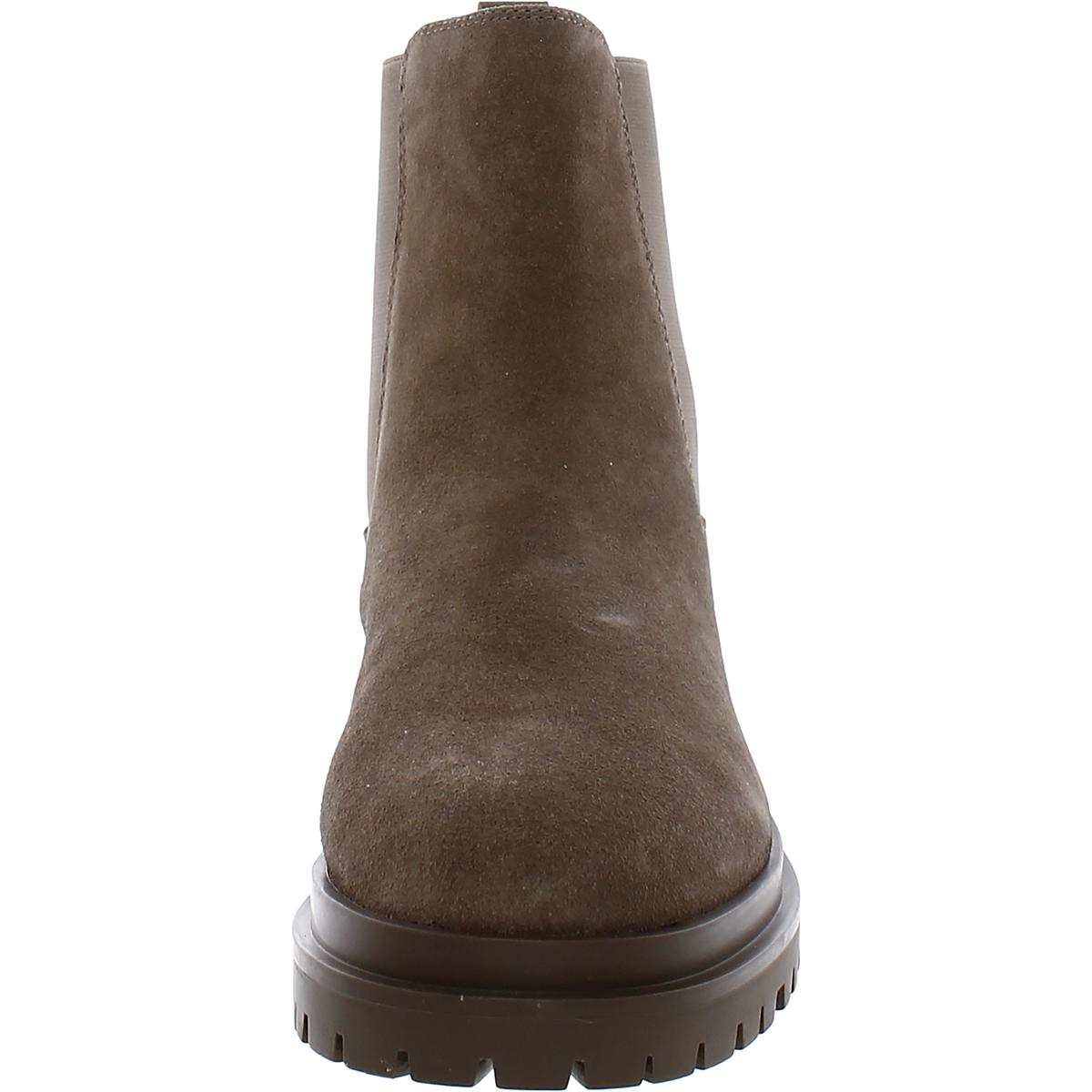 Corinne  Womens Lugged Sole Ankle Chelsea Boots