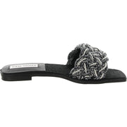 Zeal Womens Braided Embellished Slide Sandals