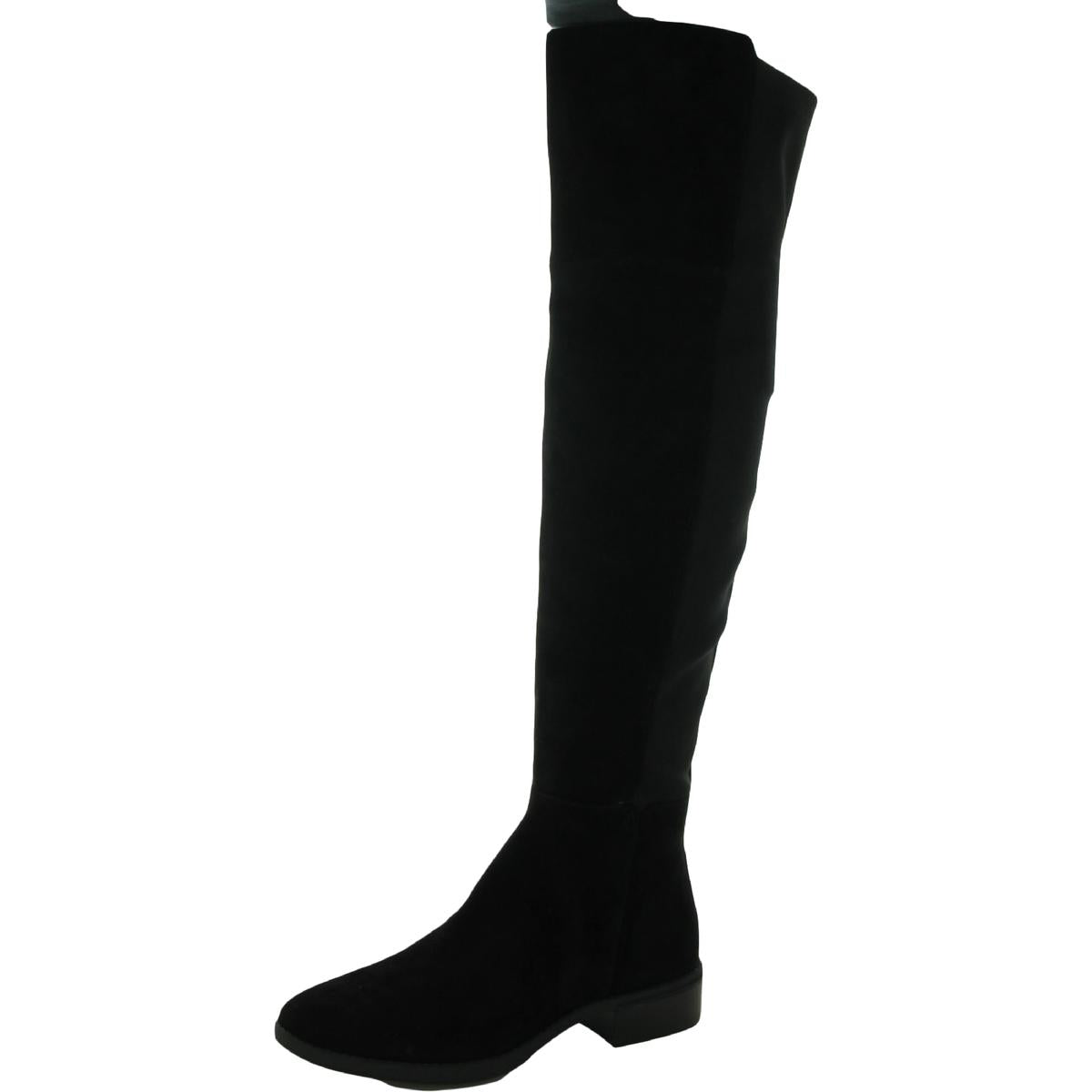 Pam Womens Zipper Ribbed Knit Over-The-Knee Boots
