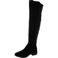 Pam Womens Zipper Ribbed Knit Over-The-Knee Boots