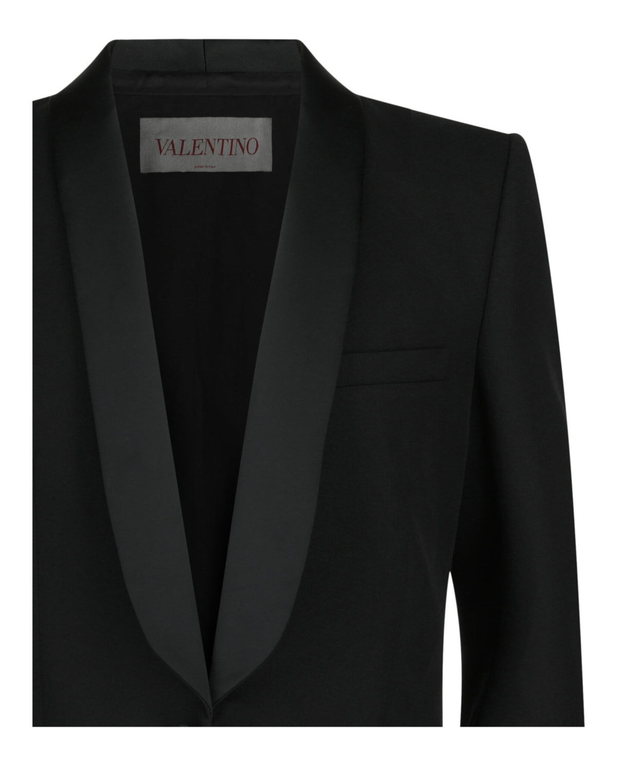 Valentino Valentino Mens VLogo Contrast Trim Double-Breasted Blazer