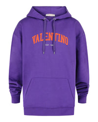Valentino Valentino Mens Varsity Logo Cotton Hoodie