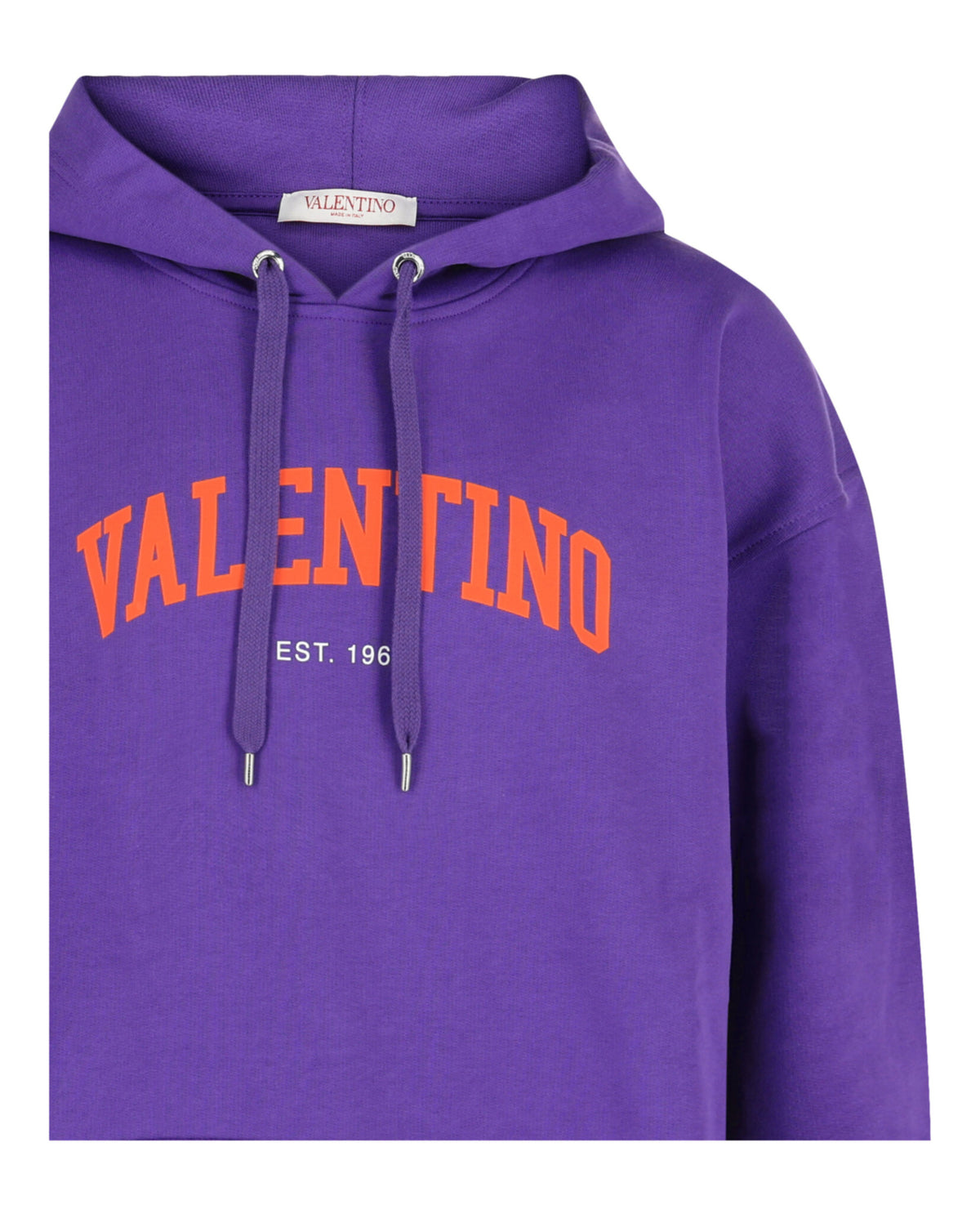 Valentino Valentino Mens Varsity Logo Cotton Hoodie