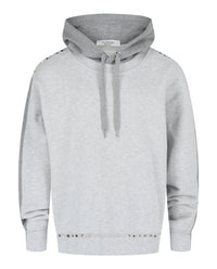 Valentino Valentino Mens Rockstud Split Hooded Sweatshirt