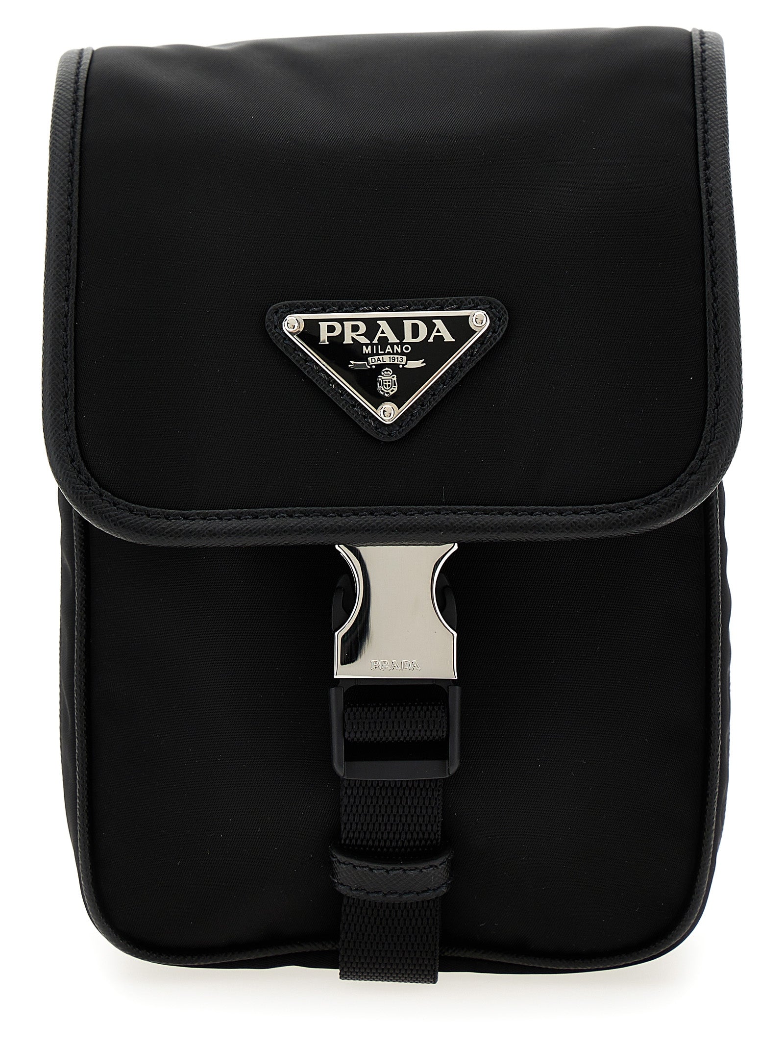 Prada Unisex Re-Nylon Logo Crossbody Bag