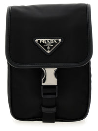 Prada Unisex Re-Nylon Logo Crossbody Bag