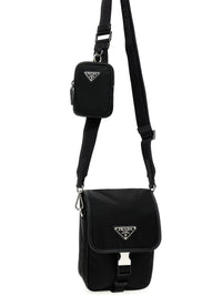 Prada Unisex Re-Nylon Logo Crossbody Bag