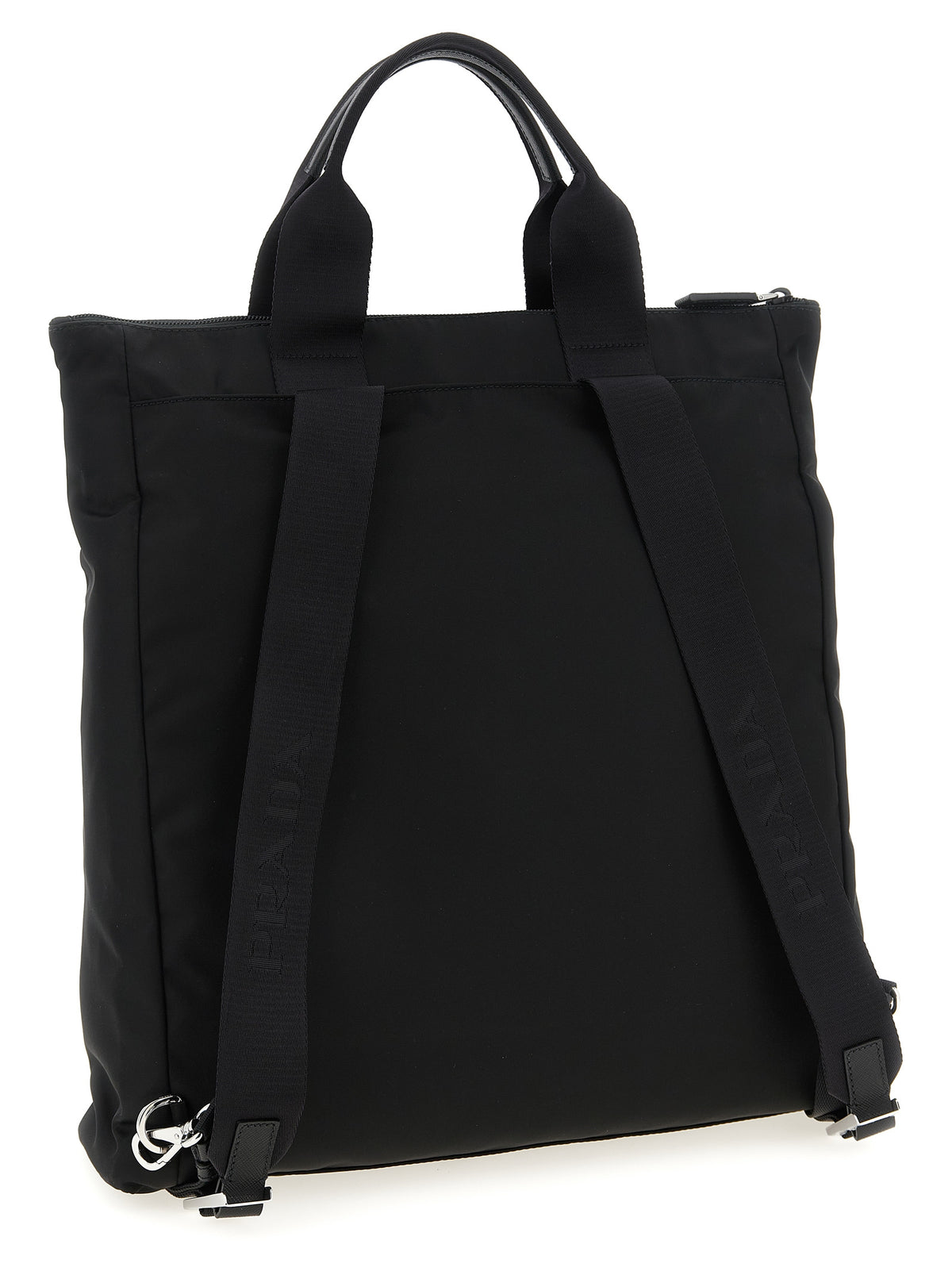 Prada Men Re-Nylon And Saffiano Backpack Shopping Bag