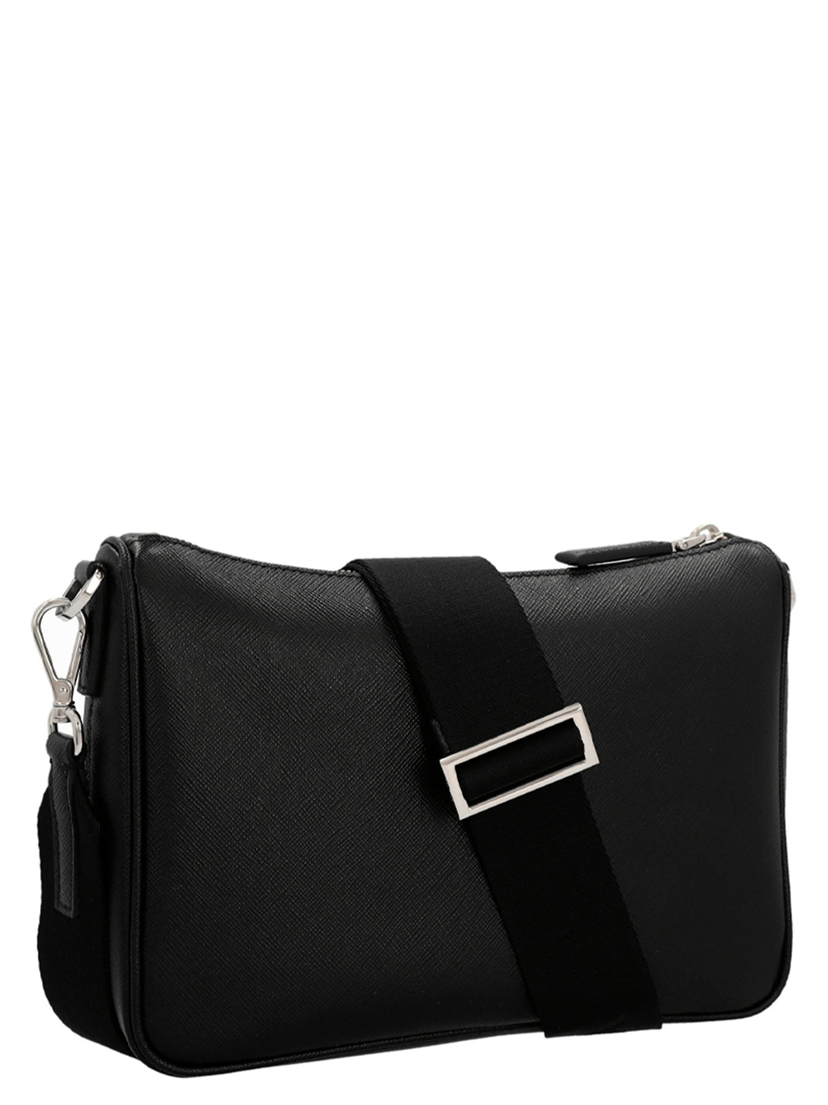 Prada Men Re-Nylon & Saffiano Crossbody Bag