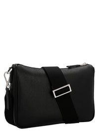 Prada Men Re-Nylon & Saffiano Crossbody Bag