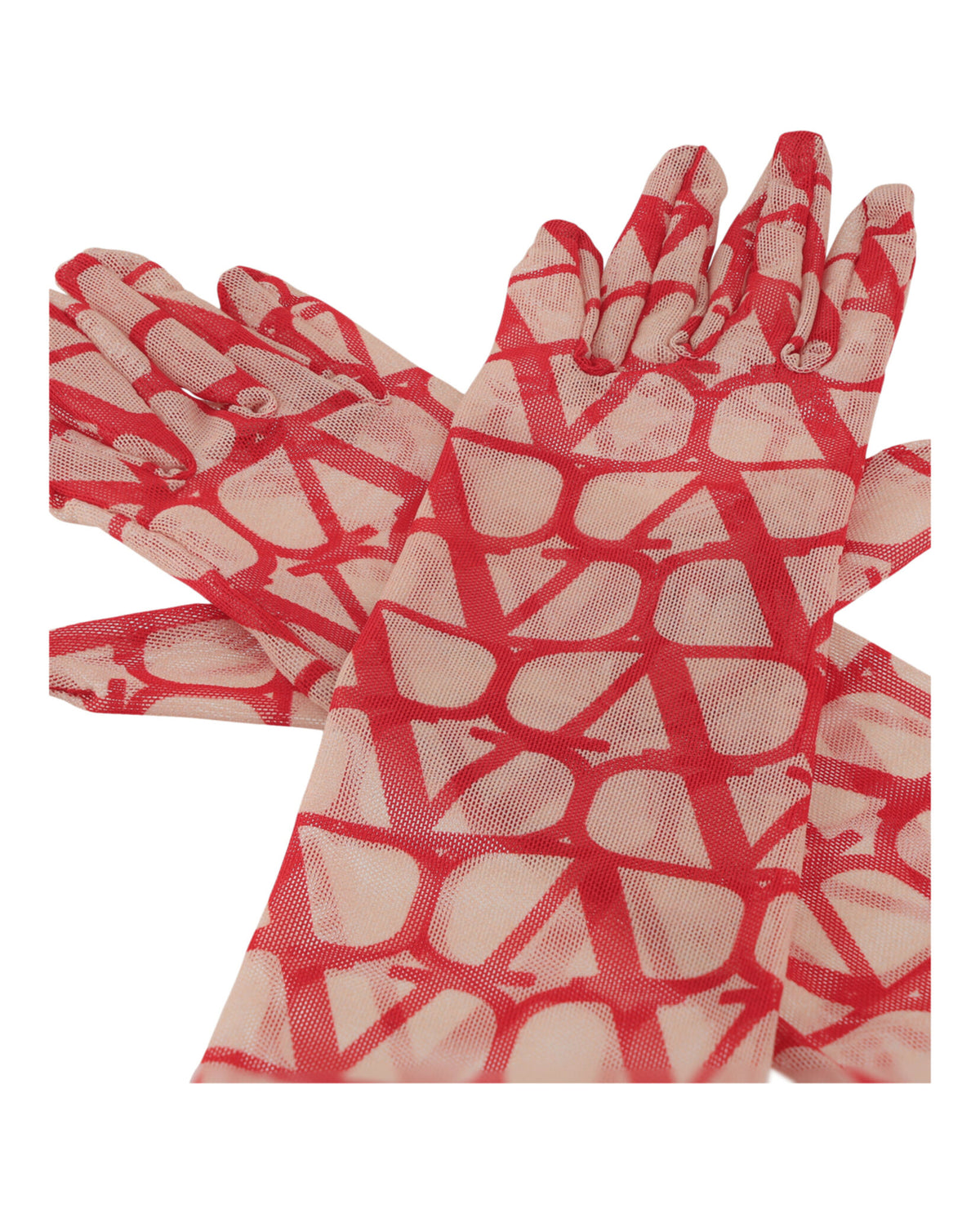 Valentino Valentino Womens Toile Iconographe Long Sleeved Gloves