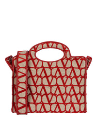 Valentino Valentino Womens Le Troisième Toile Iconographe Small Shopping Bag