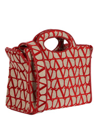 Valentino Valentino Womens Le Troisième Toile Iconographe Small Shopping Bag
