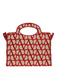 Valentino Valentino Womens Le Troisième Toile Iconographe Small Shopping Bag