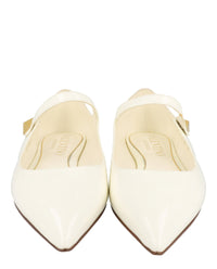 Valentino Valentino Womens Tiptoe Patent Leather Ballet Flats
