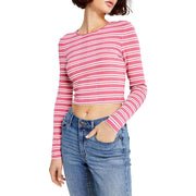 Womens Striped Ribbed T-Shirt