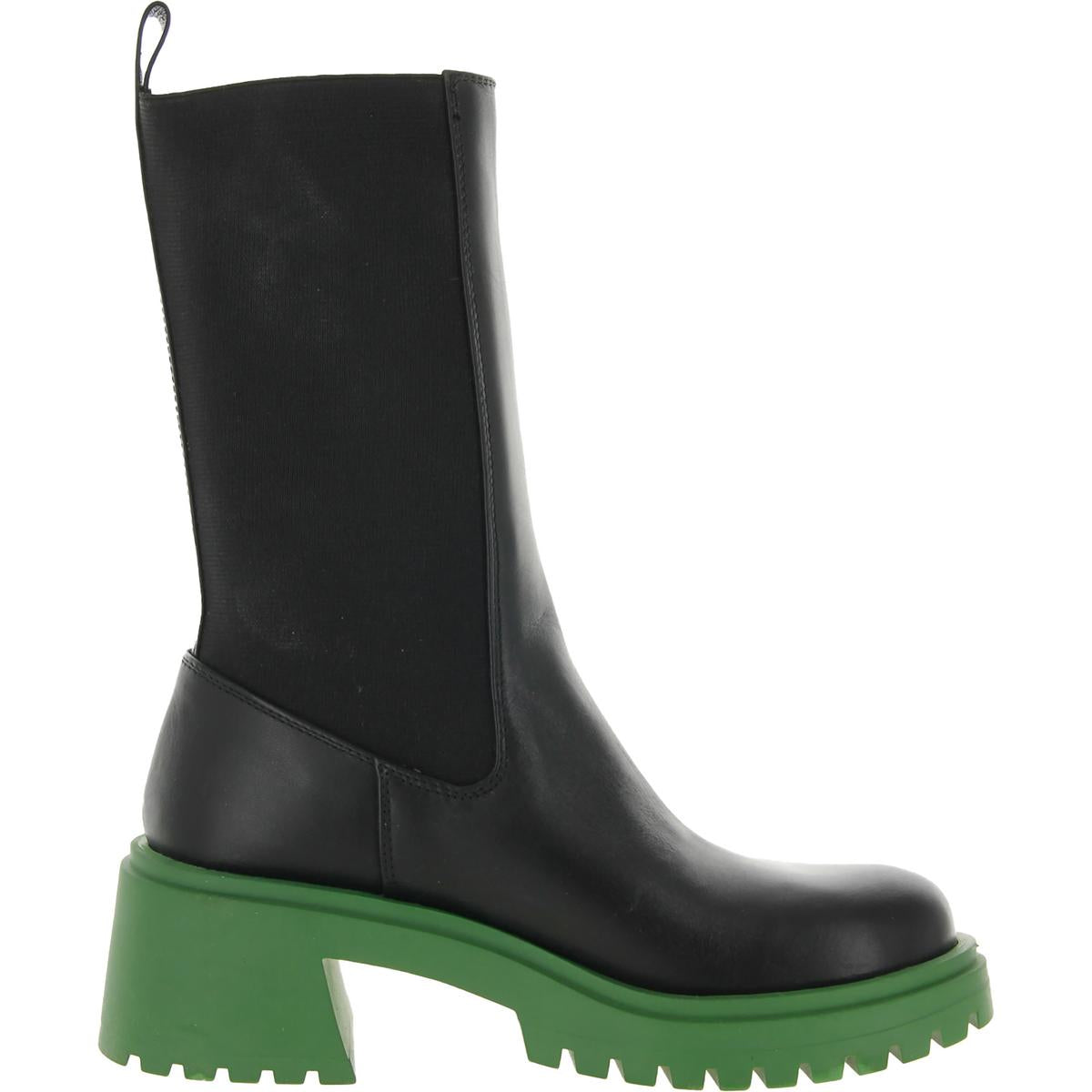 Hesitant Womens Stretch Mid-Calf Boots