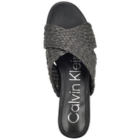 June2 Womens Slip On Flat Slide Sandals