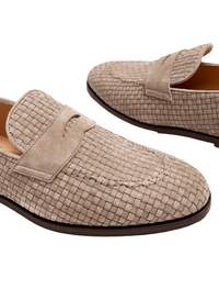 BRUNELLO CUCINELLI MENS LOAFERS IN BEIGE