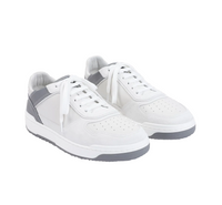 BRUNELLO CUCINELLI MENS SNEAKERS IN WHITE/GREY