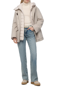 Moorer Moorer Zermattle Parka With Detachable Top Layer Beige