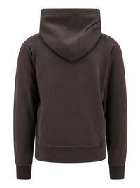 Tom Ford Mens Cotton Logo Hoodie in Gray