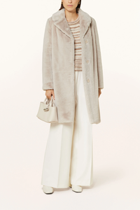 Herno Women's Beige Faux Fur Coat
