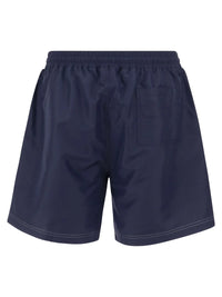 Brunello Cucinelli Drawstring Logo-Embroidered Swim Trunks