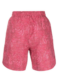 Brunello Cucinelli Brunello Cucinelli Pink Paisley Print Drawstring Swim Shorts
