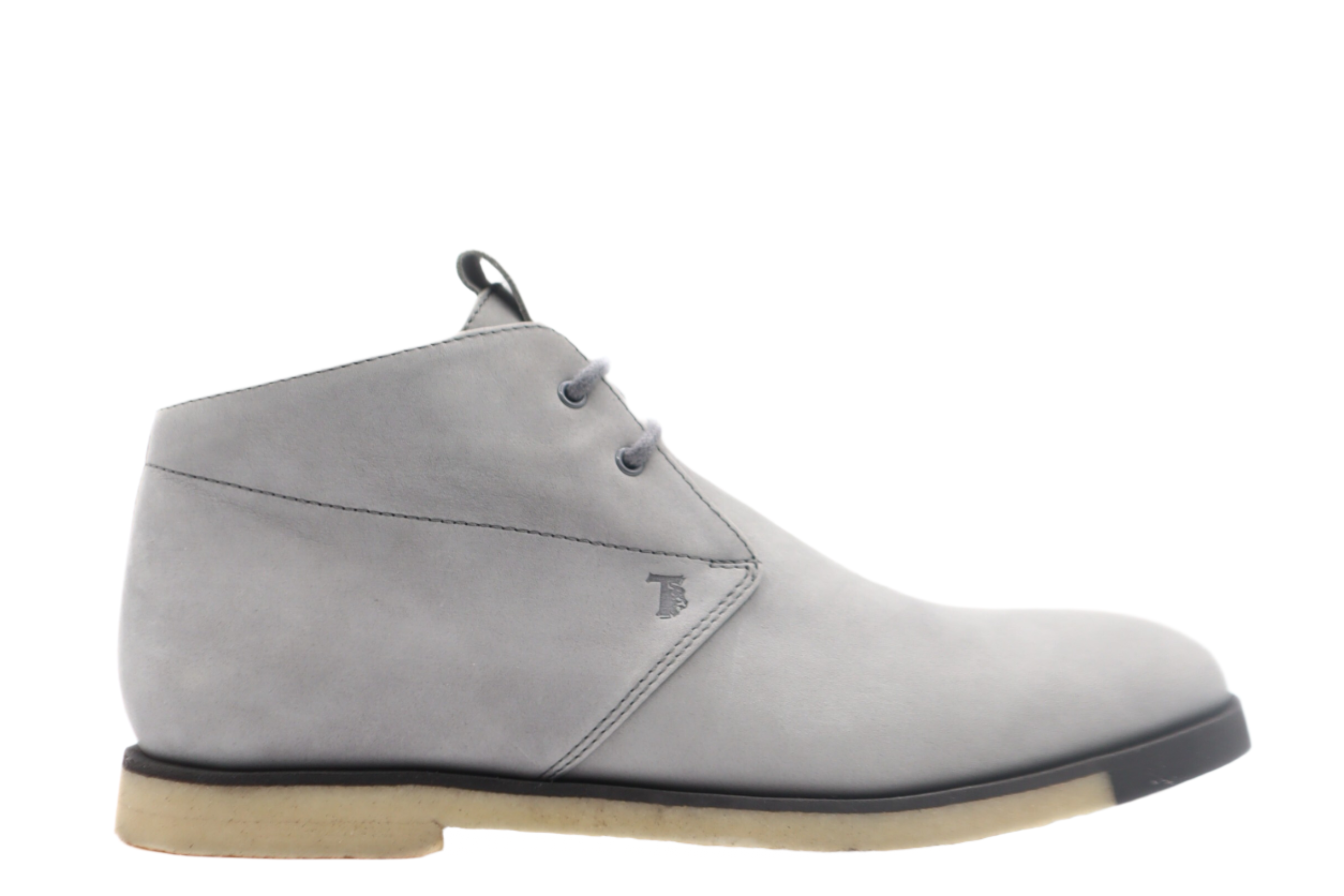Tods Suede Light Blue-Grey Chukka Boots