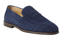BRUNELLO CUCINELLI MENS LOAFERS IN NAVY