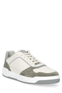 Brunello Cucinelli Color-Block Low-Top Sneakers in White2
