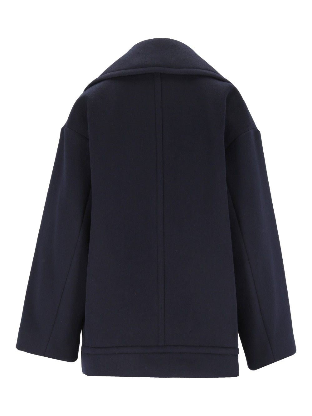 Weekend Max Mara Women Double-Breasted Double Wool Pea Coat