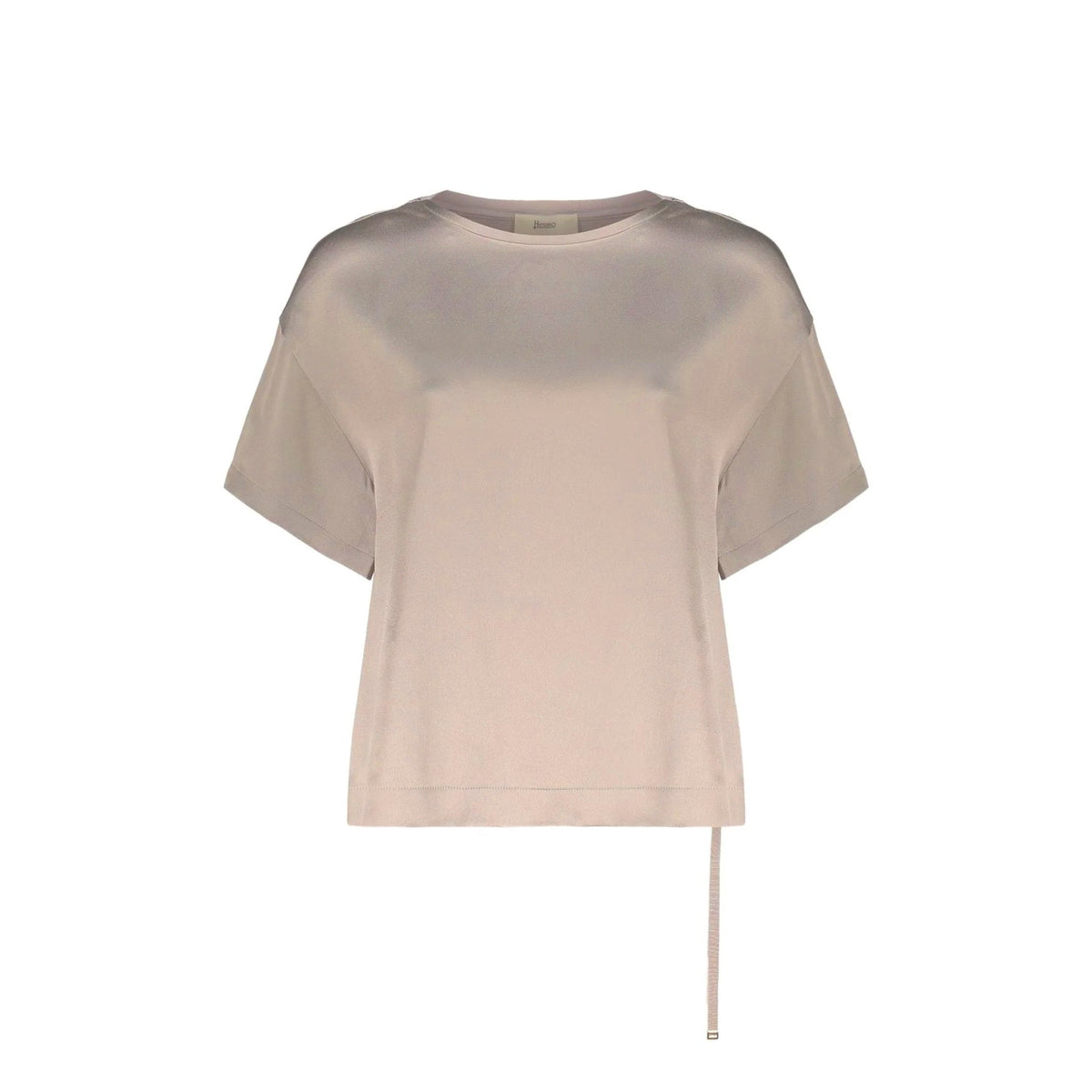 Herno Asymmetric Short-Sleeve Blouse Women