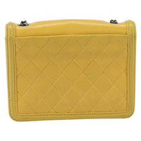 Chanel Boy Brick Flap Bag Lambskin And Plexiglass Yellow Leather Clutche & Pouche Bag (Authentic Pre-Loved)