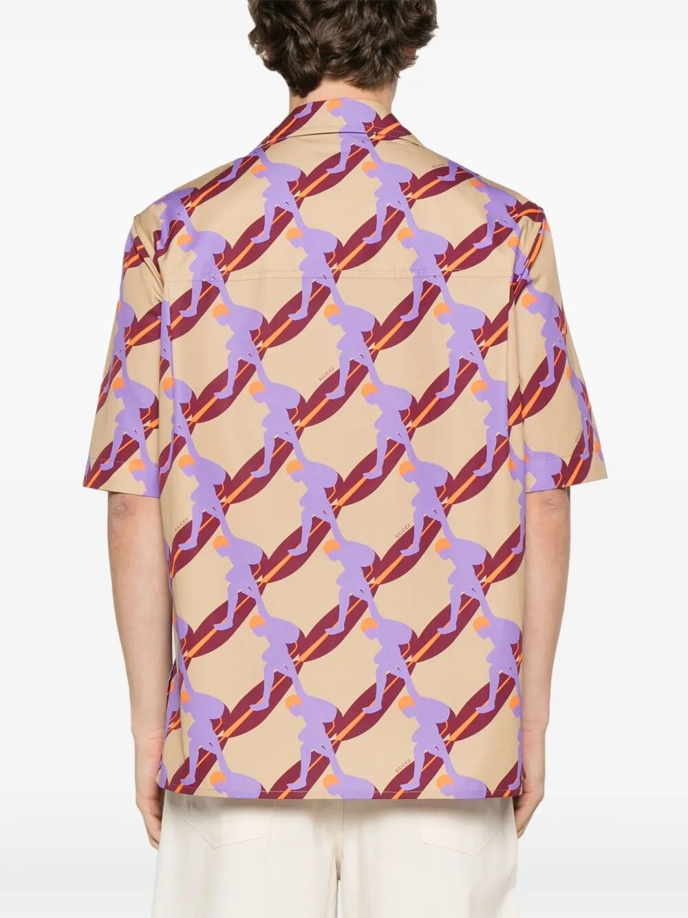 Gucci Men `Twisted Surf On Pop` Print Shirt