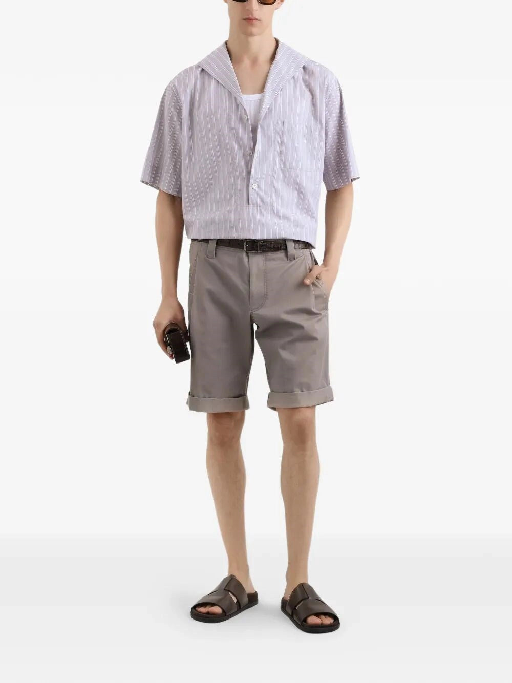 Dolce & gabbana Dolce & Gabbana Men Three-Button Short Sleeved Shirt