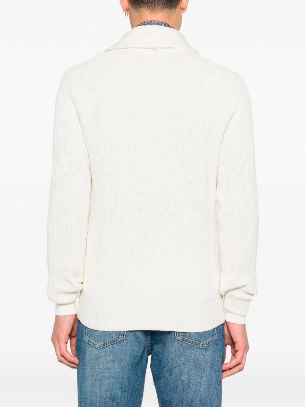 Brunello Cucinelli Men English Rib Knit Cardigan