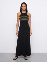 SAINT LAURENT Saint Laurent Women Striped Jersey Crepe Tank Dress
