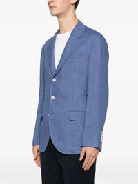 Brunello Cucinelli Men Linen Deconstructed Blazer