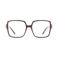 Tom Ford Tom Ford Eyeglasses Square Full Rim, Black Frame and Clear/Blue-Light Block Lenses Lens FT5915-B005