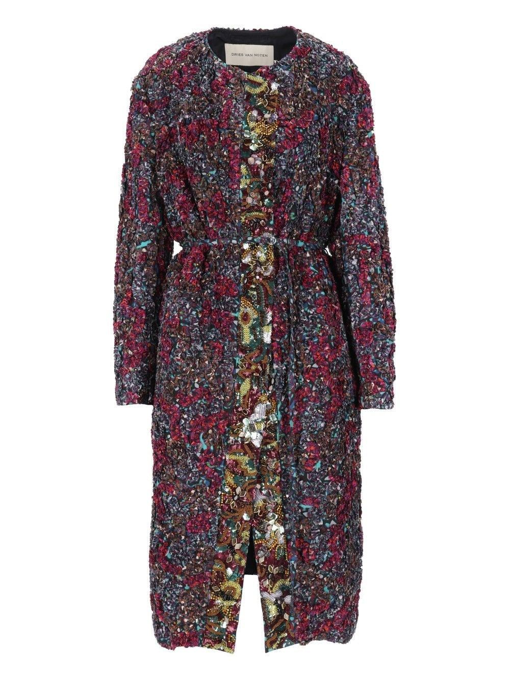 Dries Van Noten Women Embroidered Coat