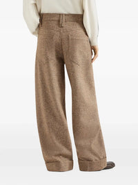 Brunello cucinelli Brunello Cucinelli Women Donegal Five-Pocket Baggy Trousers