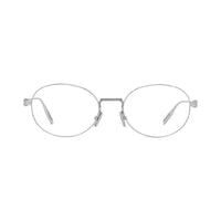 Dior Eyeglasses Oval Full Rim, Shiny Palladium Frame and Clear Demo Lenses Lens NEODIOROR2UF000